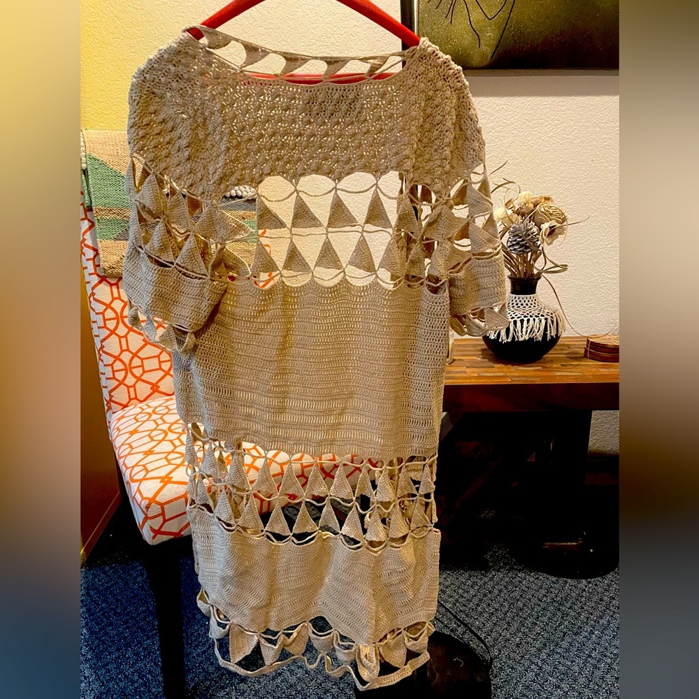 Crochet Short Sleeve Cardigan